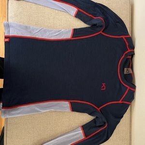Kari Traa wool base layer medium top small bottom blue